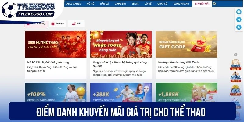 Net88 - Nhà Cái Cung Cấp Kèo Cược Bóng Đá Hàng Đầu Hiện Nay 2 Điểm danh khuyến mãi giá trị cho thể thao
