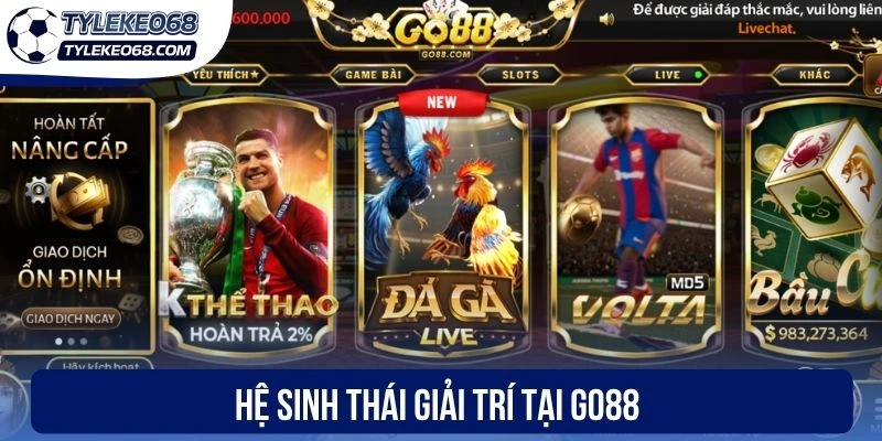 Go88 - Nhà Cái Cá Cược Bóng Đá Đỉnh Cao, Chuyên Nghiệp 2026 1 Hệ sinh thái giải trí tại Go88