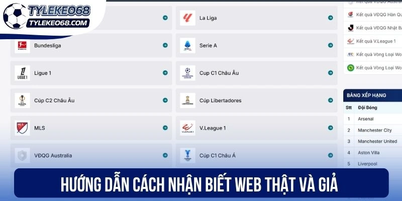 Tỷ Lệ Kèo 68 Chính Thức - Cách Phân Biệt Trang Thật Giả 3 Hướng dẫn cách nhận biết web thật và giả