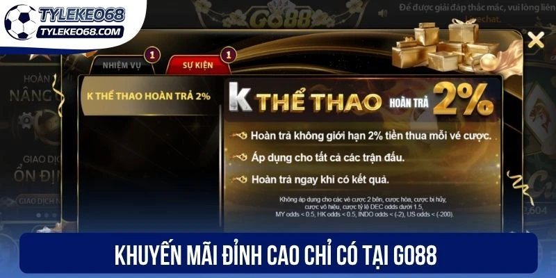 Go88 - Nhà Cái Cá Cược Bóng Đá Đỉnh Cao, Chuyên Nghiệp 2026 3 Khuyến mãi đỉnh cao chỉ có tại Go88