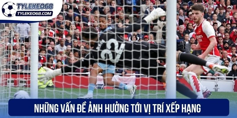 Những vấn đề ảnh hưởng tới vị trí xếp hạng