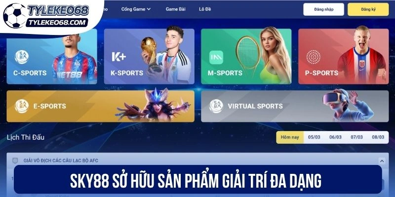 Sky88 - Thiên Đường Giải Trí Đỉnh Cao, Hấp Dẫn Bậc Nhất 1 Sky88 sở hữu sản phẩm giải trí đa dạng