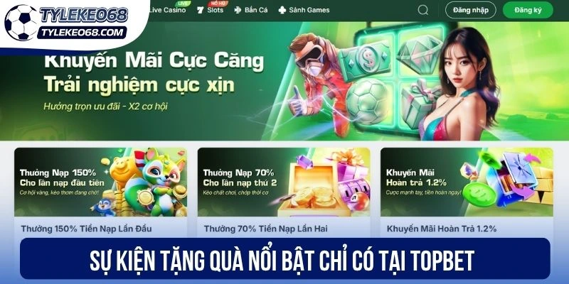 Topbet - Sân Chơi Thể Thao Chuyên Nghiệp Với Đa Dạng Kèo 2 Sự kiện tặng quà nổi bật chỉ có tại Topbet