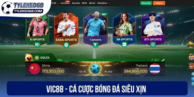 Vic88 - Cá cược bóng đá siêu xịn