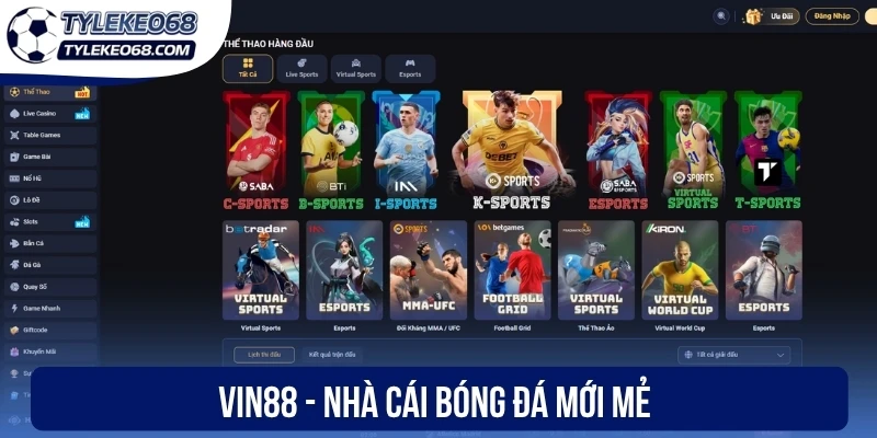 Vin88 - Nhà cái bóng đá mới mẻ